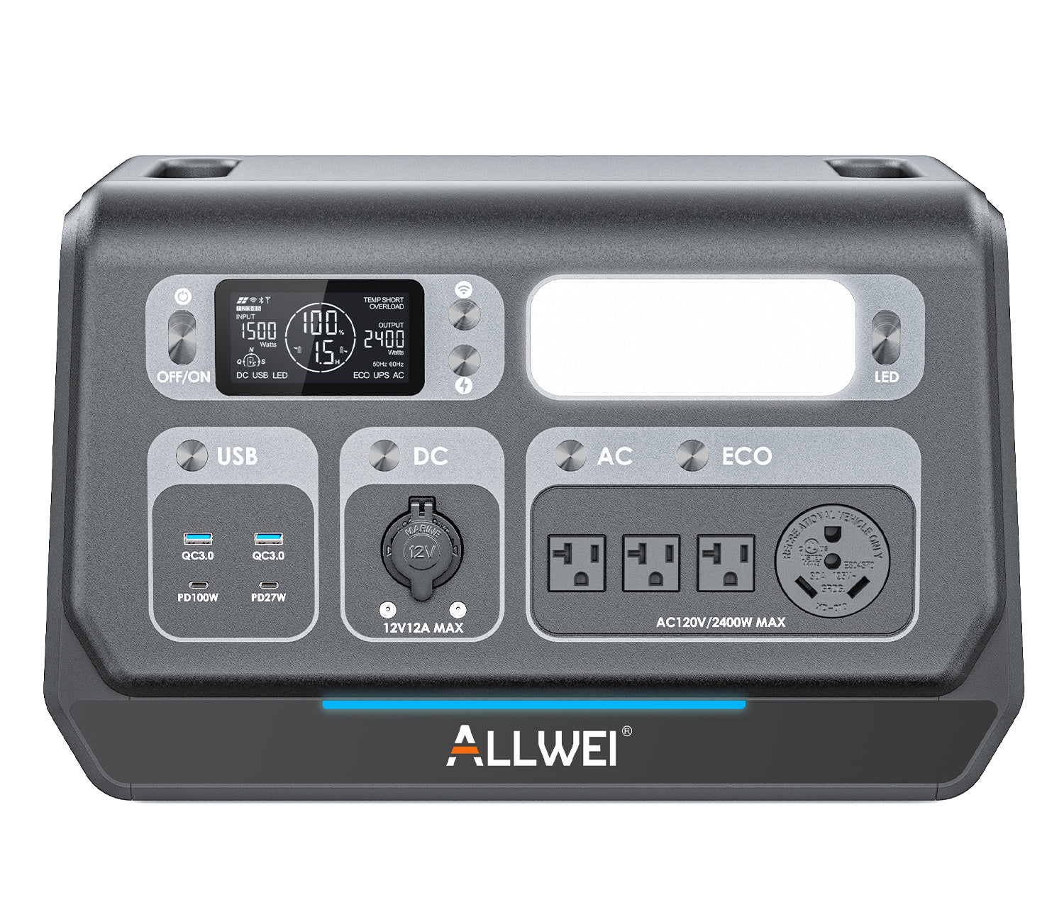 ALLWEI PPS2400 Portable Power Station - 2048Wh | 2400W