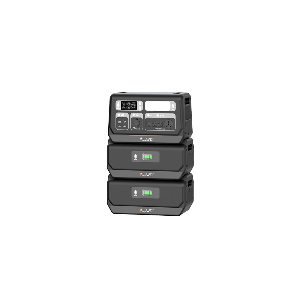 ALLWEI 2048Wh PPS2400 - 3-Port Power Generator for Outdoor Adventures