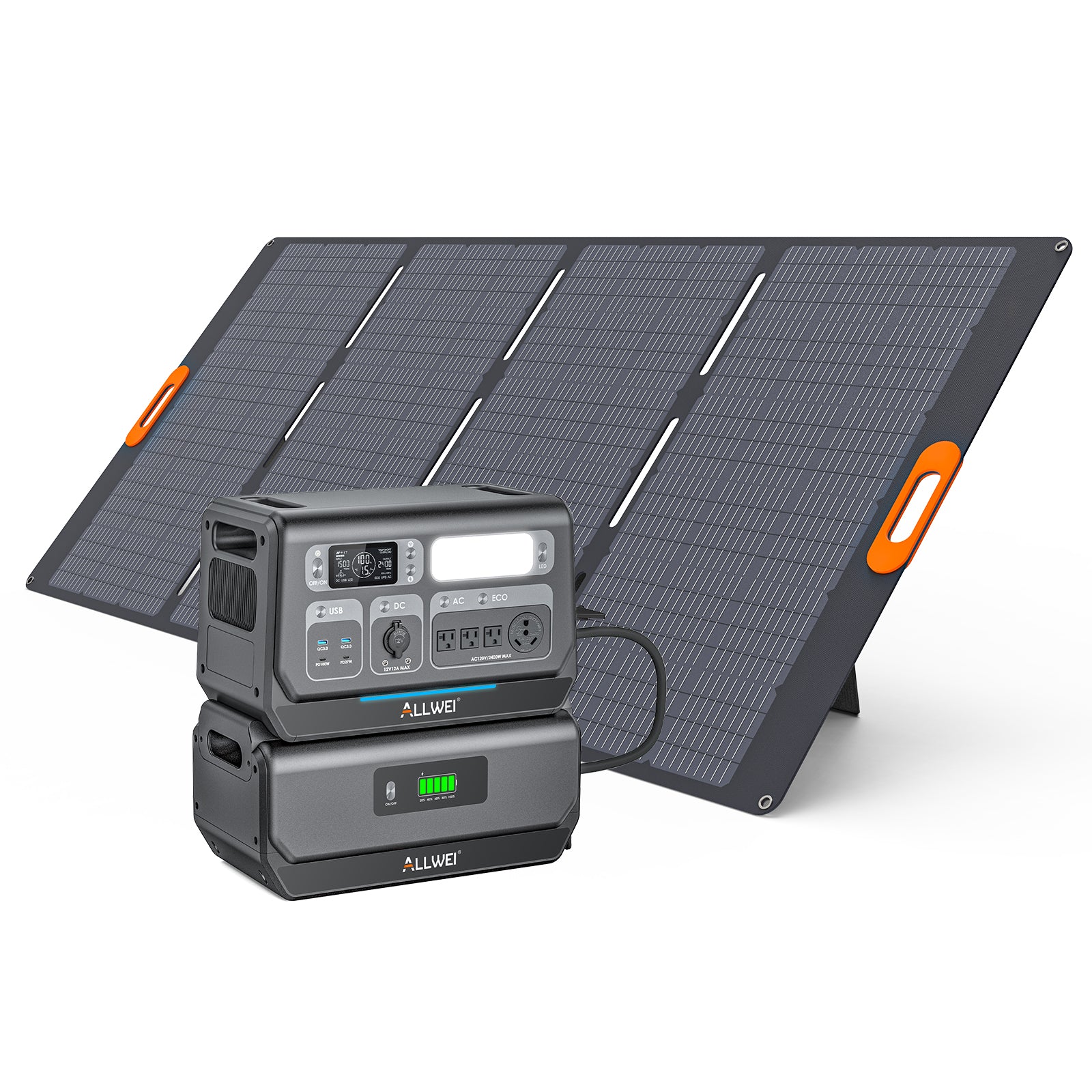 ALLWEI PPS2400 & B200 PRO & 400W Solar Panel