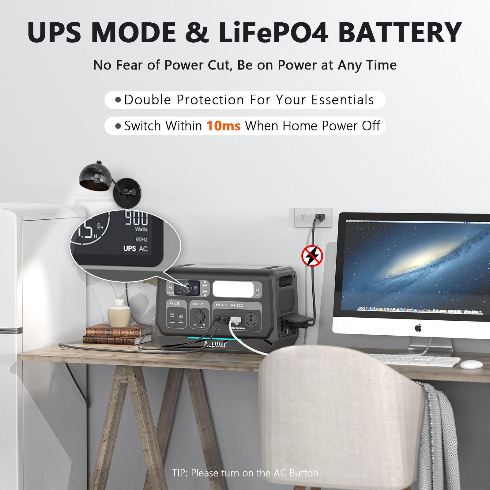 ALLWEI PPS2400 Portable Power Station - 2048Wh | 2400W