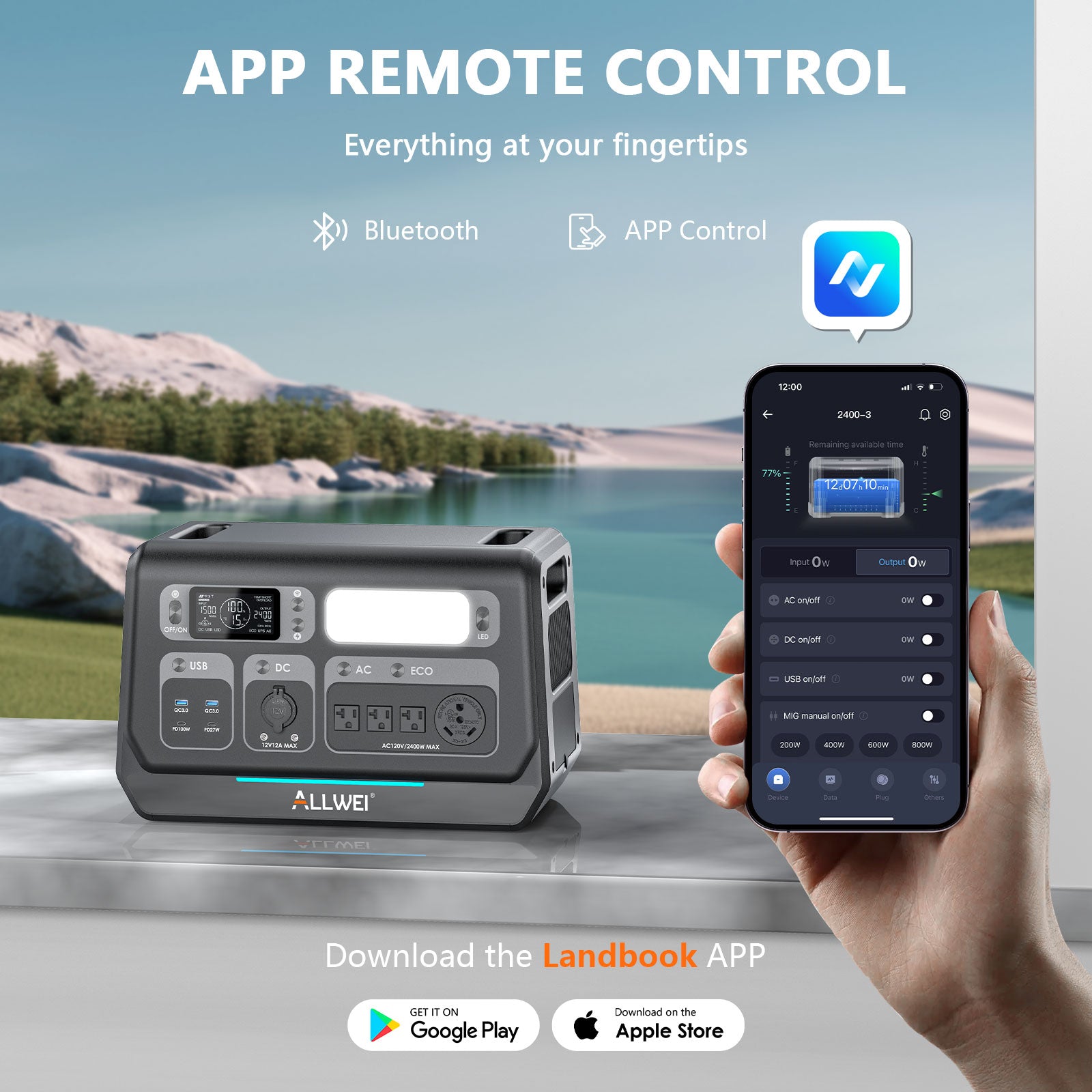 ALLWEI PPS2400 Portable Power Station - 2048Wh | 2400W