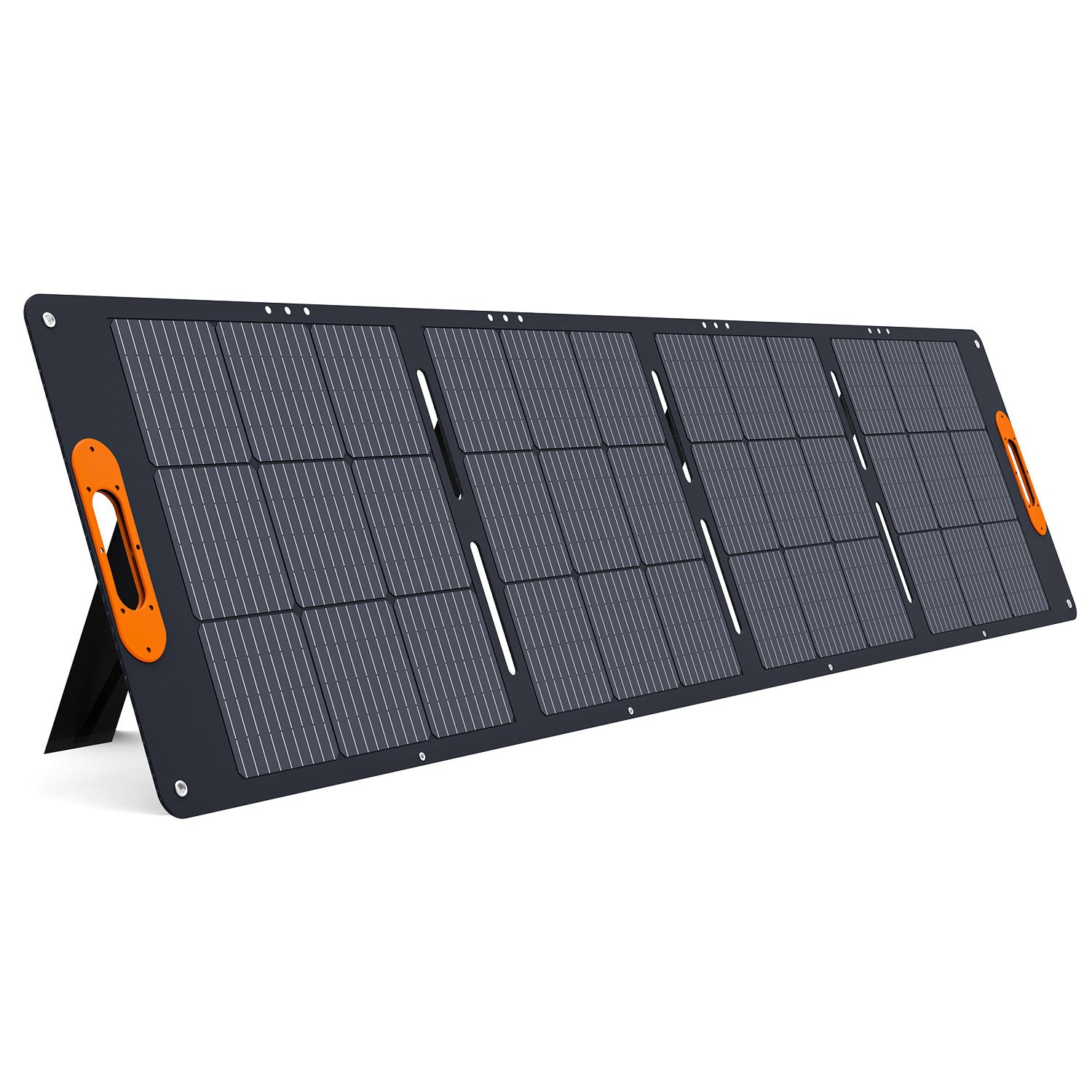 200W solar panel XY-200 with M20, XT60, Anderson connectors, foldable design, magnetic buckle, TPE handle, and 4 kickstands, compatible with PPS1200/PPS2400, ideal for outdoor and portable energy solutions