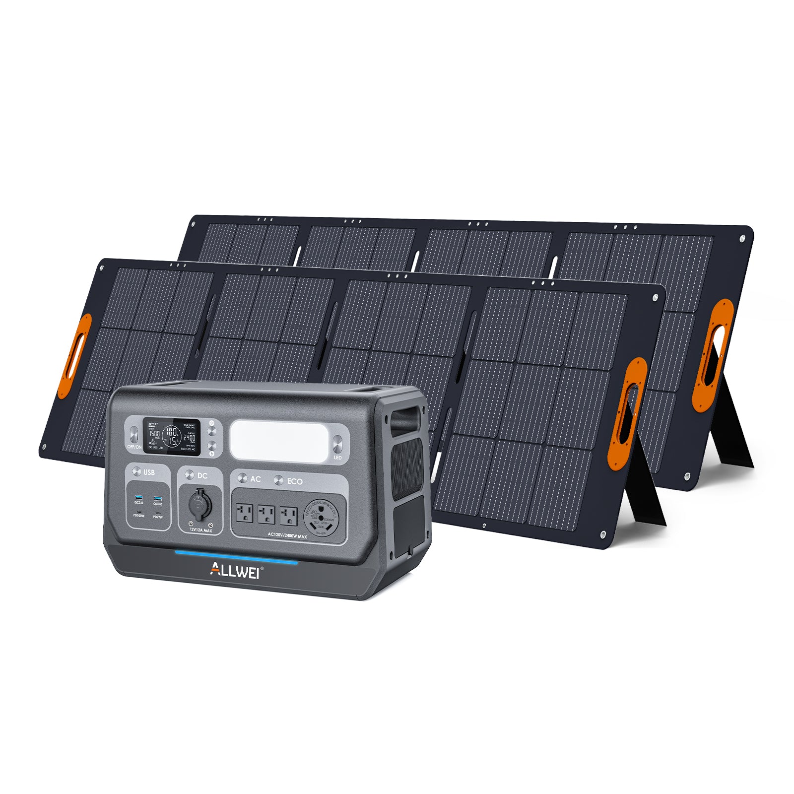 ALLWEI PPS2400 & 2 x 200W Solar Panel