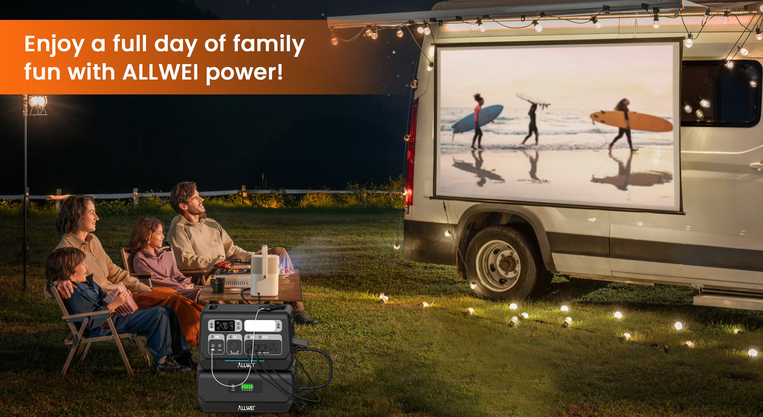 Enjoy a full day of family fun with ALLWEI power!