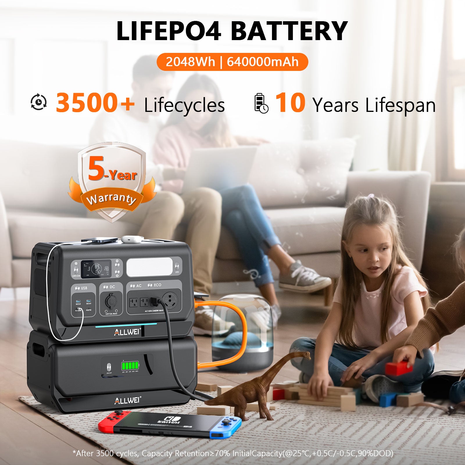 ALLWEI PPS2400 Portable Power Station - 2048Wh | 2400W