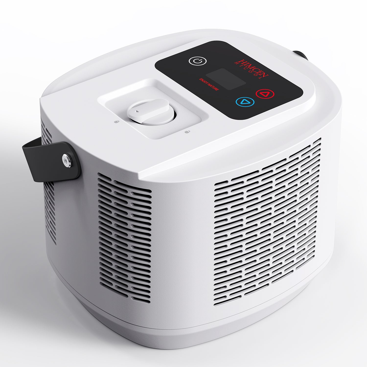 Top view of the ALLWEI heating and cooling unit compatible with PPS2400, highlighting its compact design, control panel, and portability for versatile indoor and outdoor applications