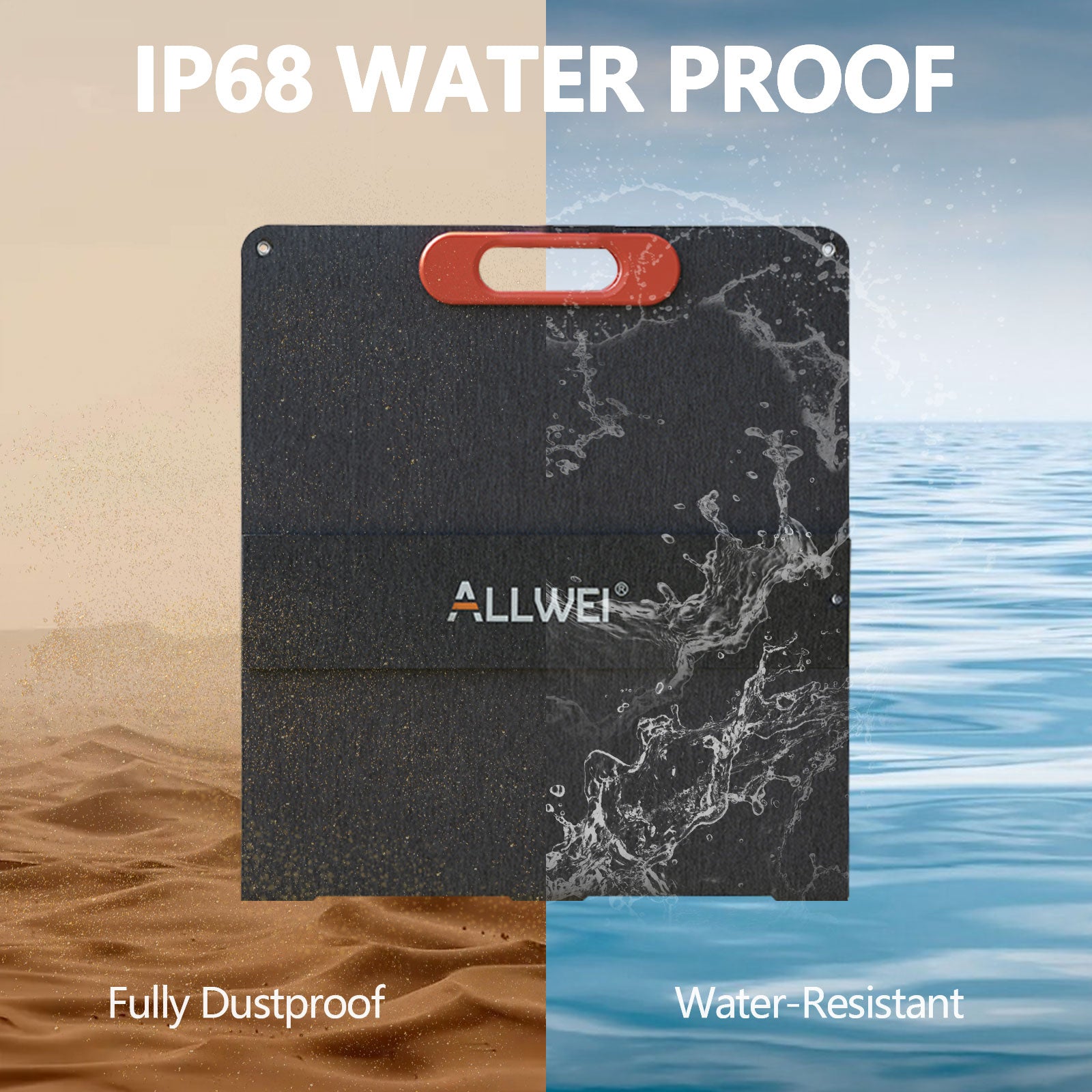 XY-200 solar panel with IP68 waterproof and fully dustproof design for outdoor durability